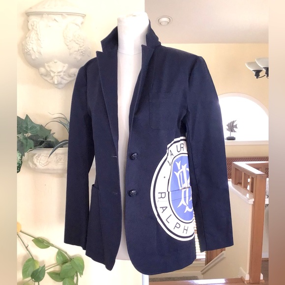 Ralph Lauren womens Navy Blazer size 0 - Picture 2 of 10
